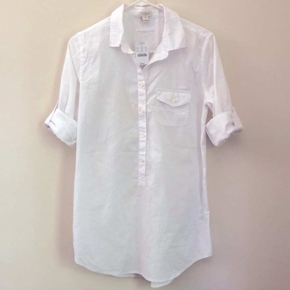 NWT J.Crew White Tunic/Cover Up